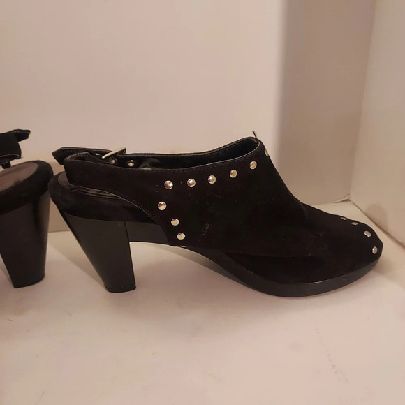 Aerosoles Heelrest Black Suede Haven Peep Toe Slingback Heels in Size 7 M - Picture 4 of 14